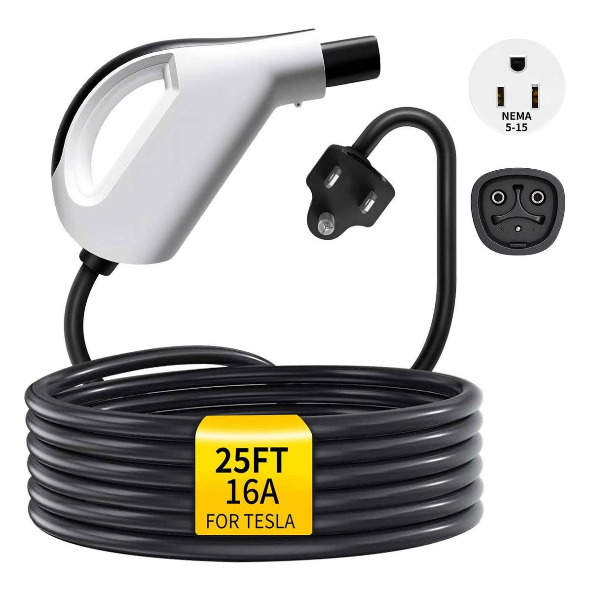 WenStorm Level 1 Portable EV Charger 16A NEMA 5-15 with 25FT Cable Wenstorm