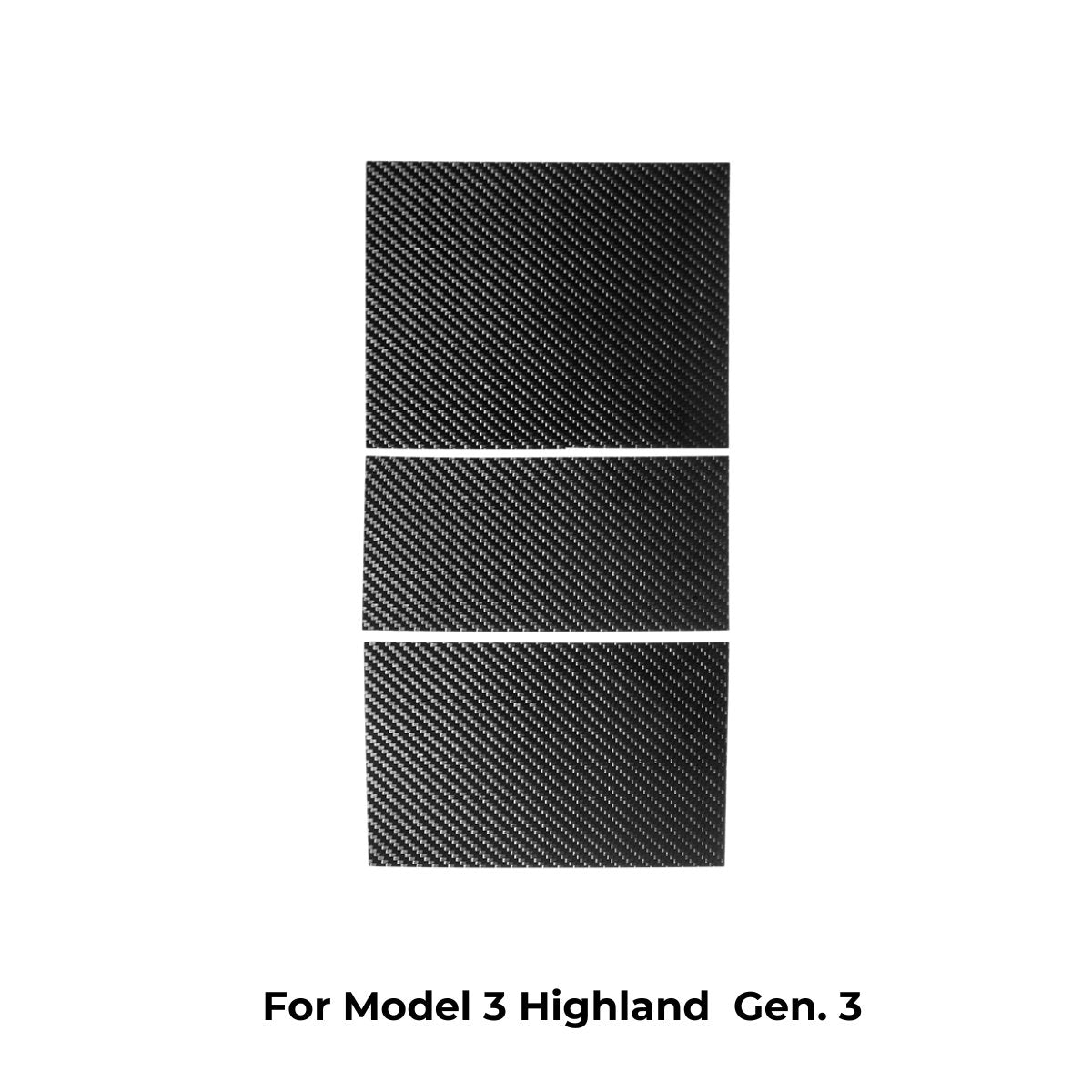 Carbon Fiber Center Console Wrap Cover for Model 3 / Y Tesery Official Store
