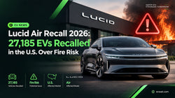 Lucid Air Recall 2026: 27,185 EVs Recalled in the U.S. Over Fire Risk