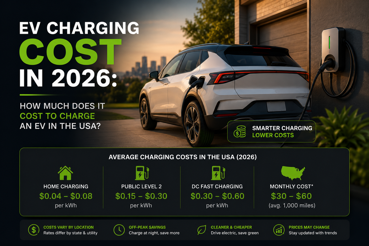 EV Charging Cost in 2026 How Much Does It Cost to Charge an EV in the USA