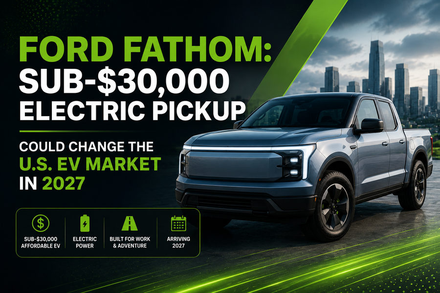 Ford Fathom Sub-$30,000 Electric Pickup Could Change the U.S. EV Market in 2027