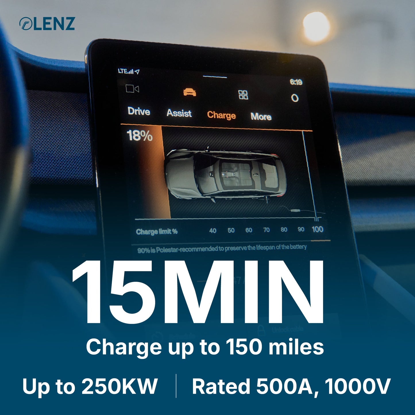 LENZ NACS to CCS Adapter, Charge non-Tesla EV at NACS Supercharger stations, UL 2252 Compliant (SGS Listed) Lenz Charging Solutions