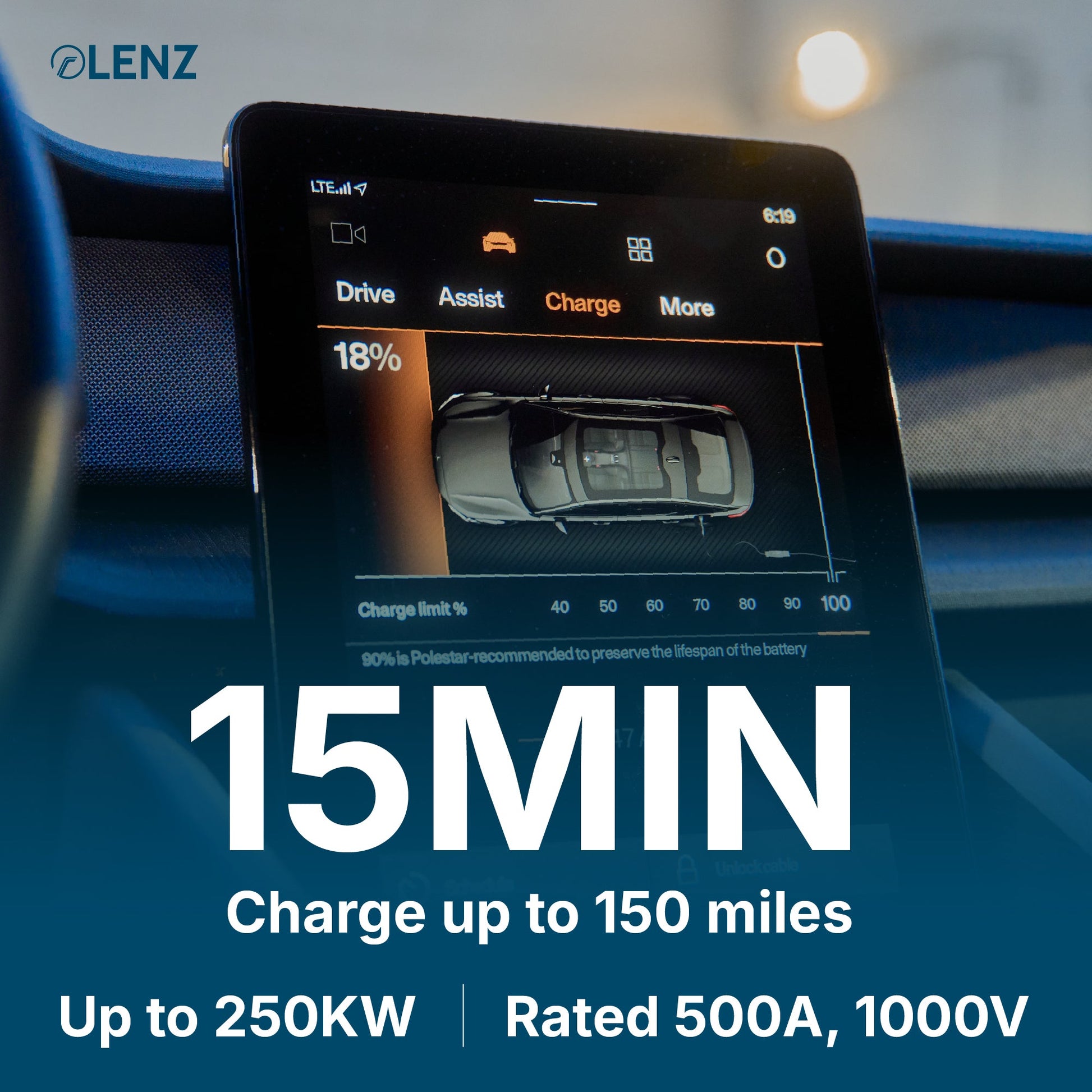 LENZ NACS to CCS Adapter, Charge non-Tesla EV at NACS Supercharger stations, UL 2252 Compliant (SGS Listed) Lenz Charging Solutions