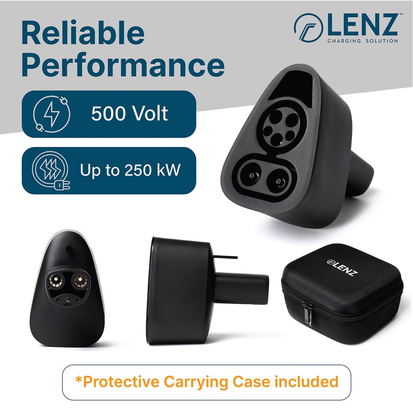 LENZ CCS1 to NACS Port (Tesla) Charging Adapter Lenz Charging Solutions