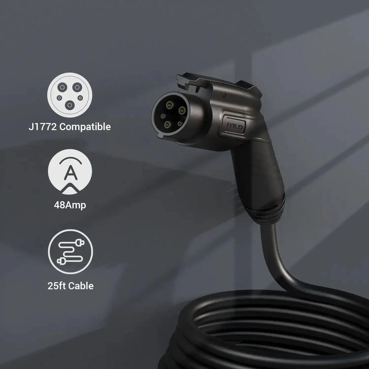 IYILO Pro Level 2 EV Charger J1772 Hardwired with energy meter - 48A IYILO