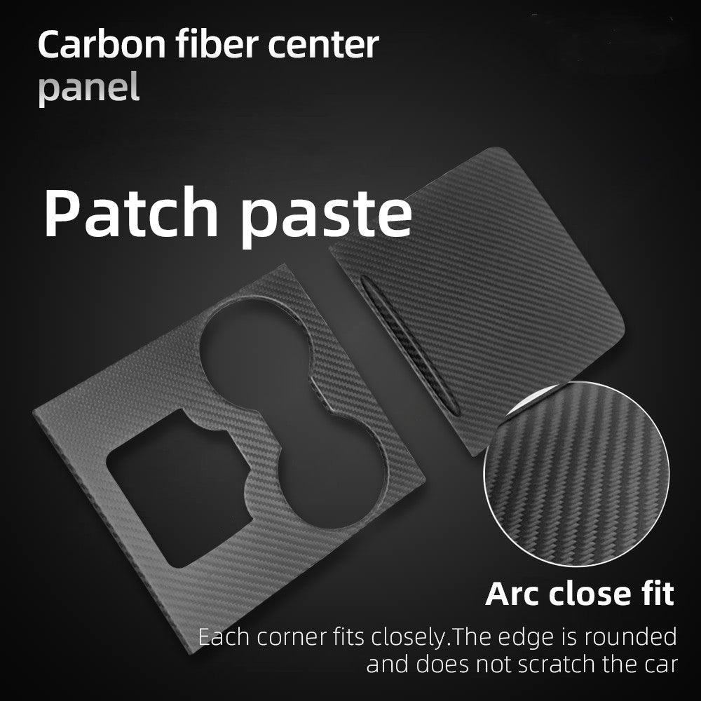 Carbon Fiber Center Console Wrap Cover for Model 3 / Y Tesery Official Store