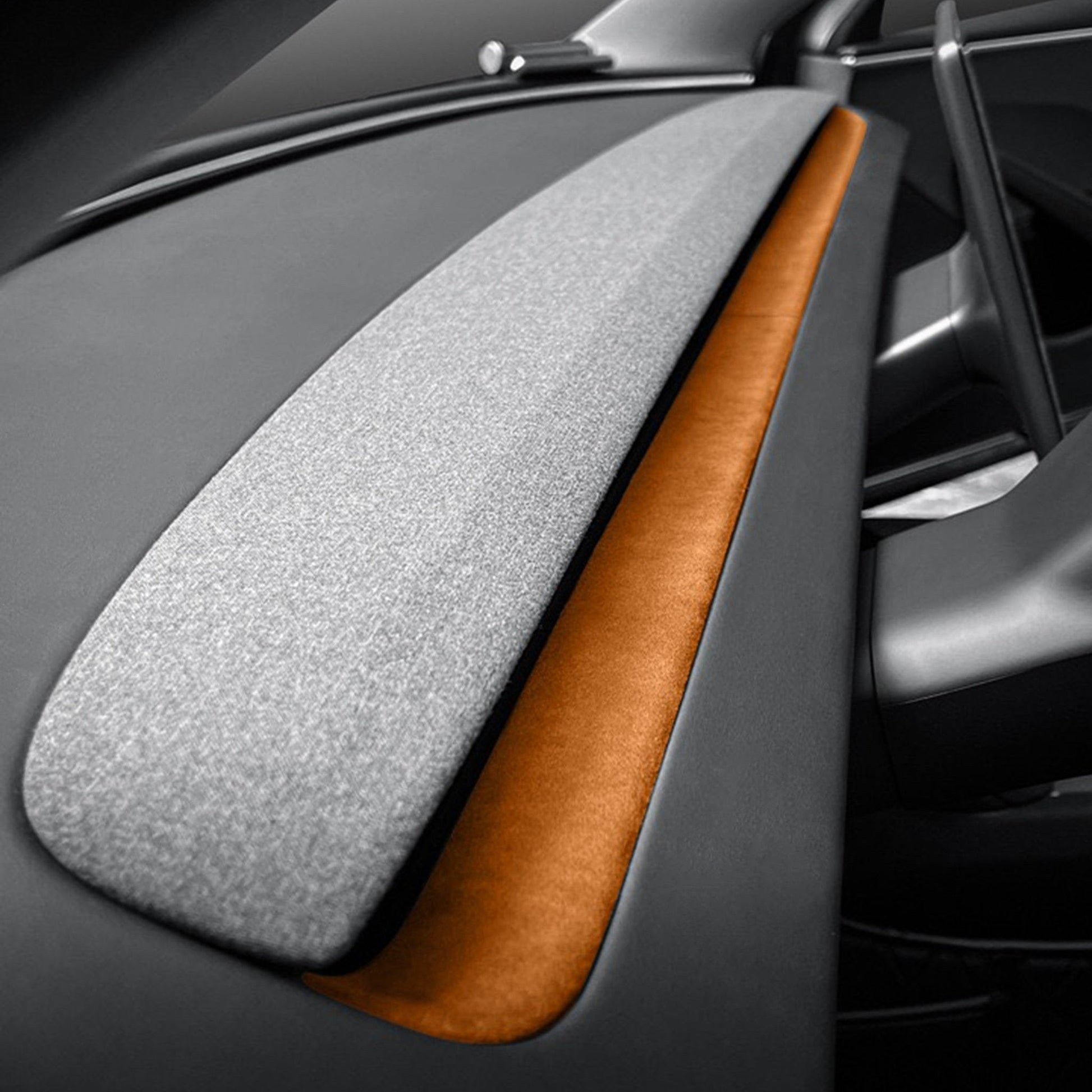 Alcantara Spliced Dash Trim for Tesla Model 3 Highland / Model Y Juniper (2PCS) Tesery Official Store