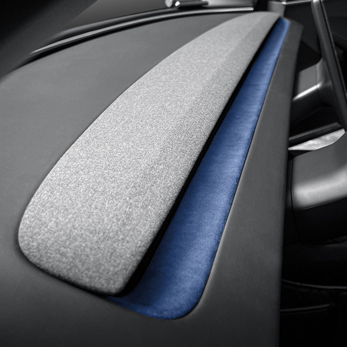 Alcantara Spliced Dash Trim for Tesla Model 3 Highland / Model Y Juniper (2PCS) Tesery Official Store