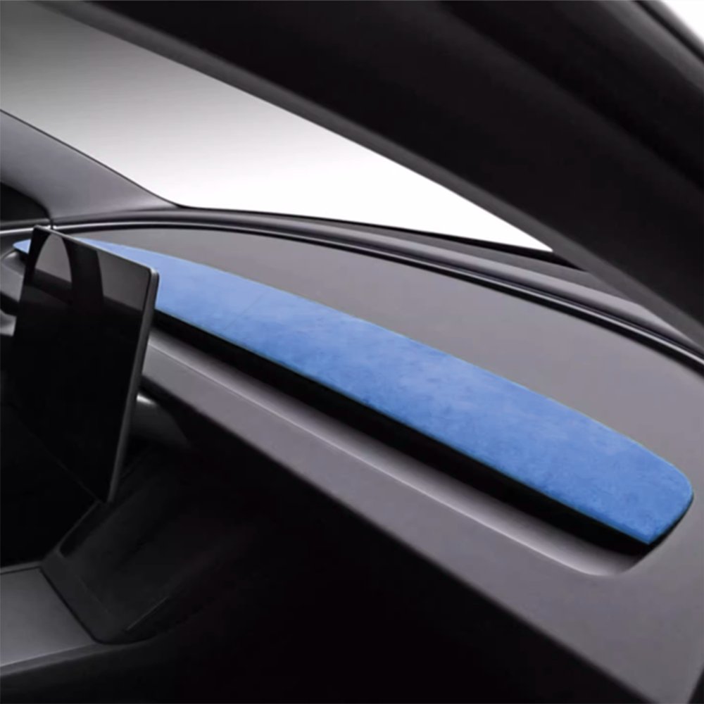 Alcantara Spliced Dash Trim for Tesla Model 3 Highland / Model Y Juniper (2PCS) Tesery Official Store