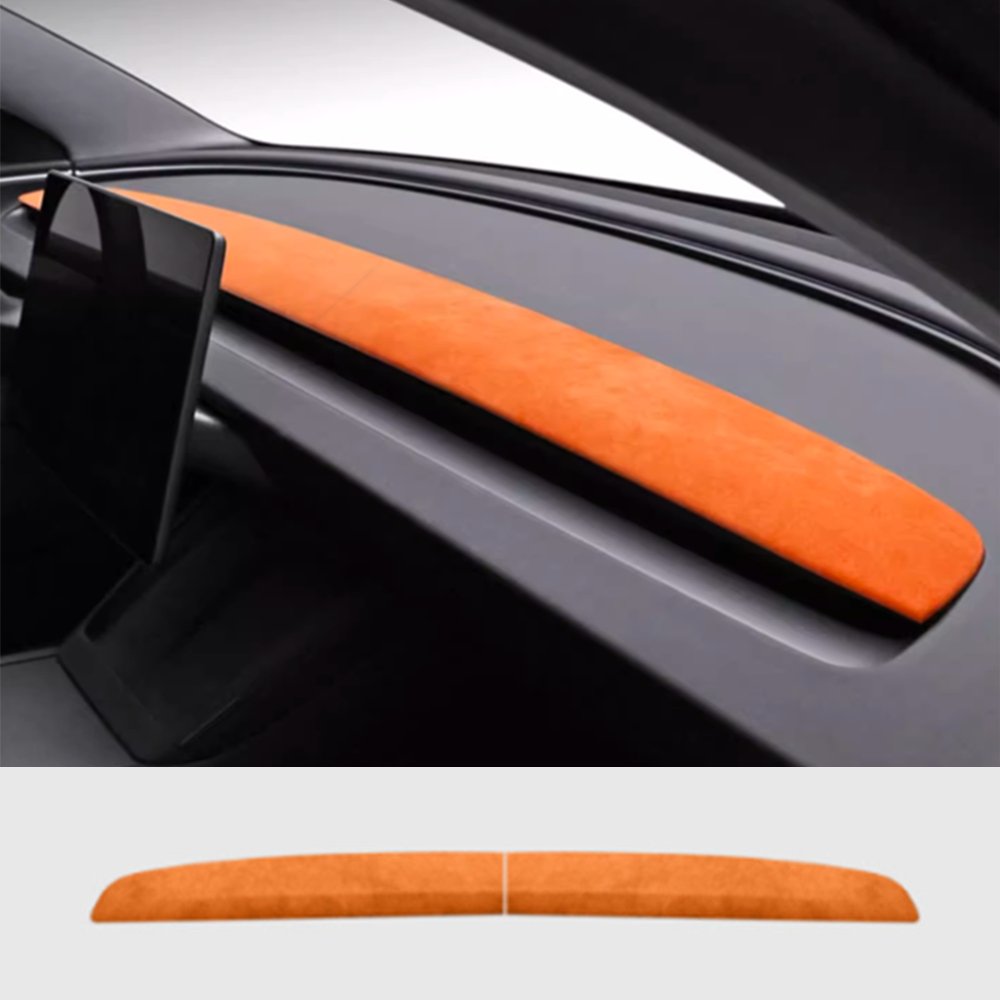 Alcantara Spliced Dash Trim for Tesla Model 3 Highland / Model Y Juniper (2PCS) Tesery Official Store
