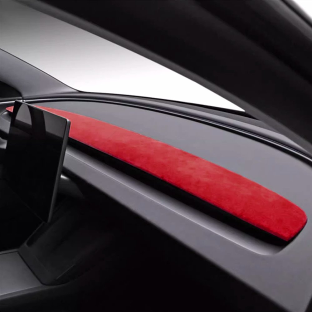 Alcantara Spliced Dash Trim for Tesla Model 3 Highland / Model Y Juniper (2PCS) Tesery Official Store