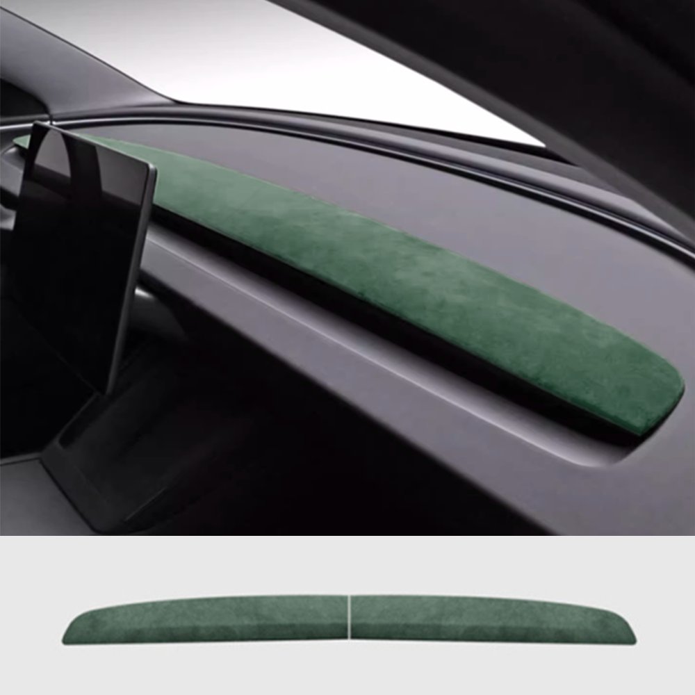 Alcantara Spliced Dash Trim for Tesla Model 3 Highland / Model Y Juniper (2PCS) Tesery Official Store