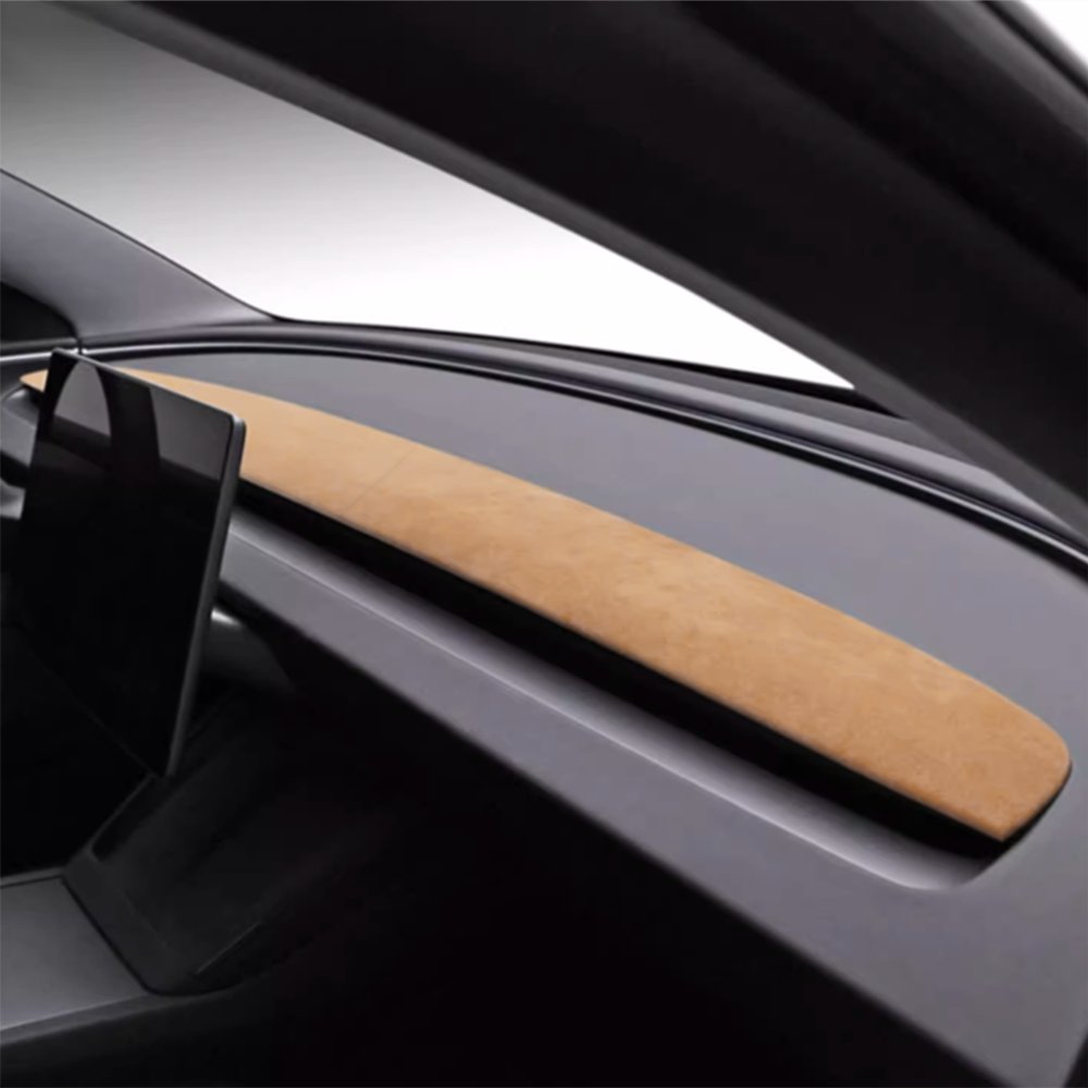 Alcantara Spliced Dash Trim for Tesla Model 3 Highland / Model Y Juniper (2PCS) Tesery Official Store