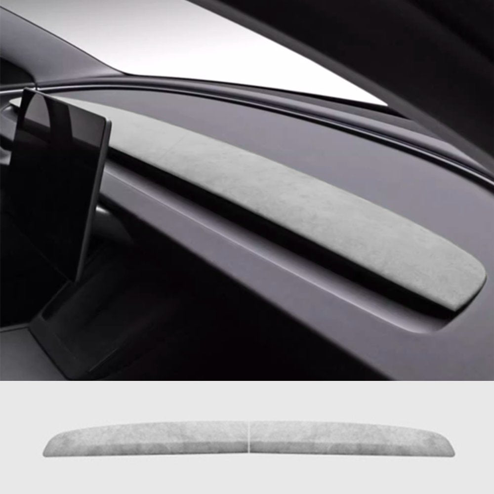 Alcantara Spliced Dash Trim for Tesla Model 3 Highland / Model Y Juniper (2PCS) Tesery Official Store