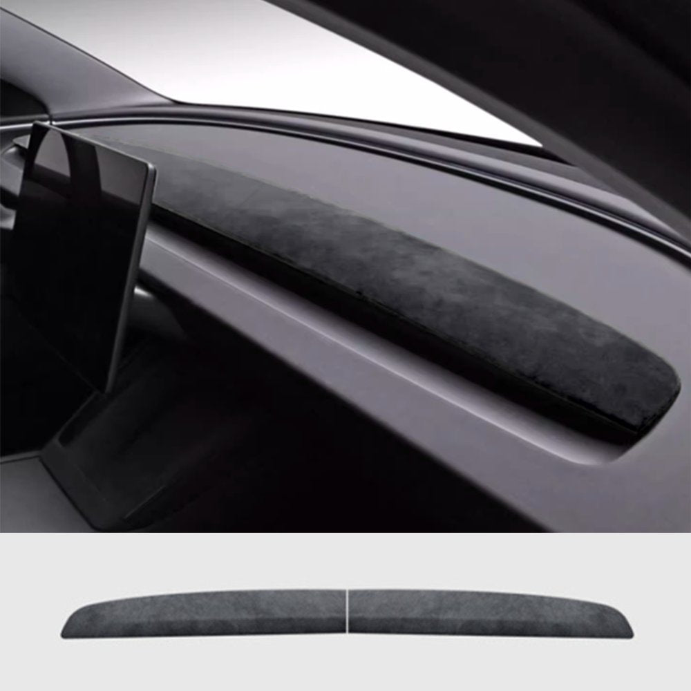 Alcantara Spliced Dash Trim for Tesla Model 3 Highland / Model Y Juniper (2PCS) Tesery Official Store