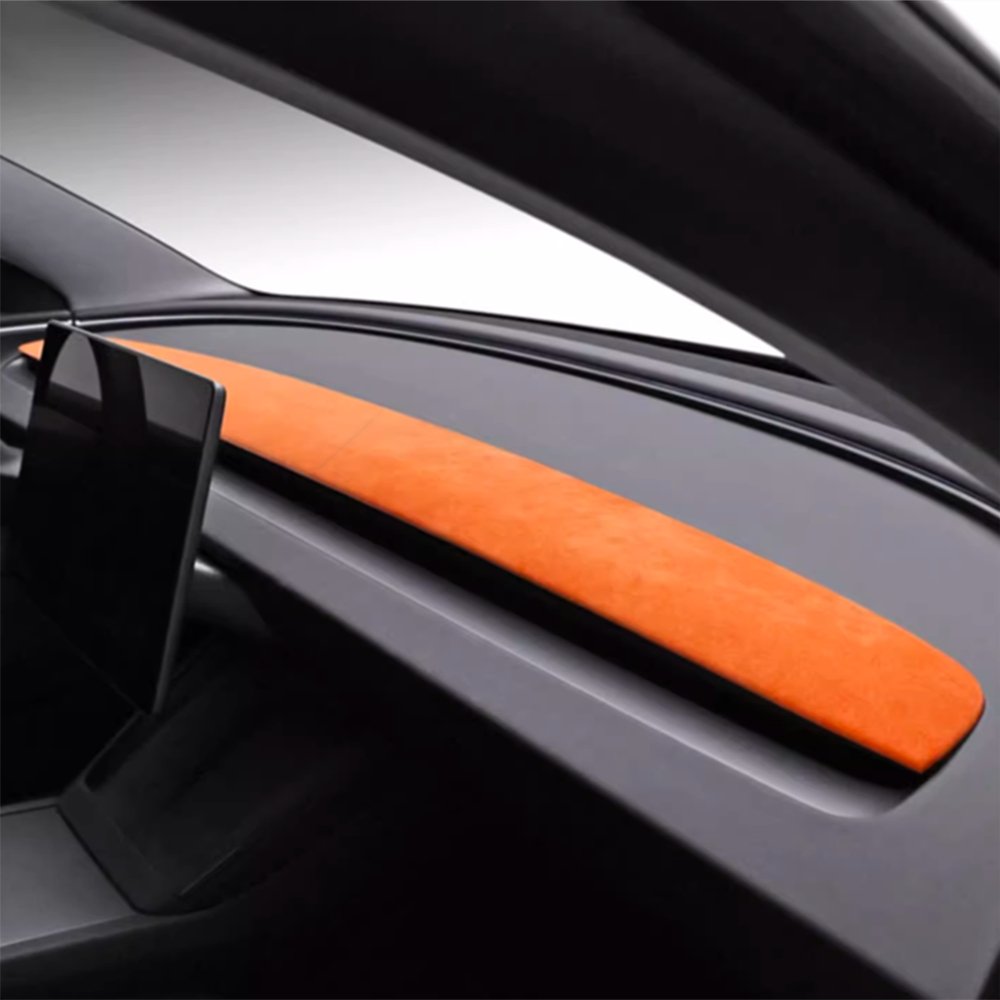 Alcantara Spliced Dash Trim for Tesla Model 3 Highland / Model Y Juniper (2PCS) Tesery Official Store