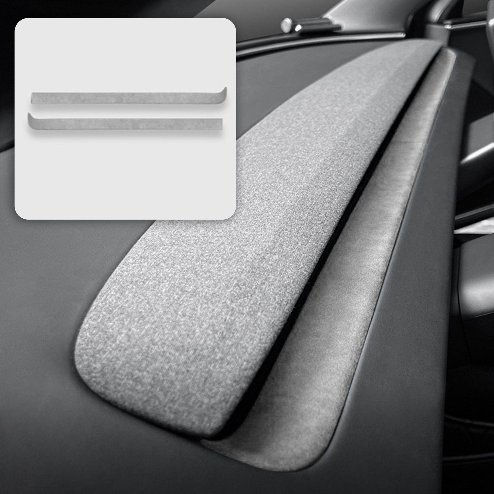 Alcantara Spliced Dash Trim for Tesla Model 3 Highland / Model Y Juniper (2PCS) Tesery Official Store