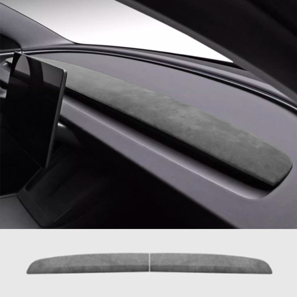 Alcantara Spliced Dash Trim for Tesla Model 3 Highland / Model Y Juniper (2PCS) Tesery Official Store