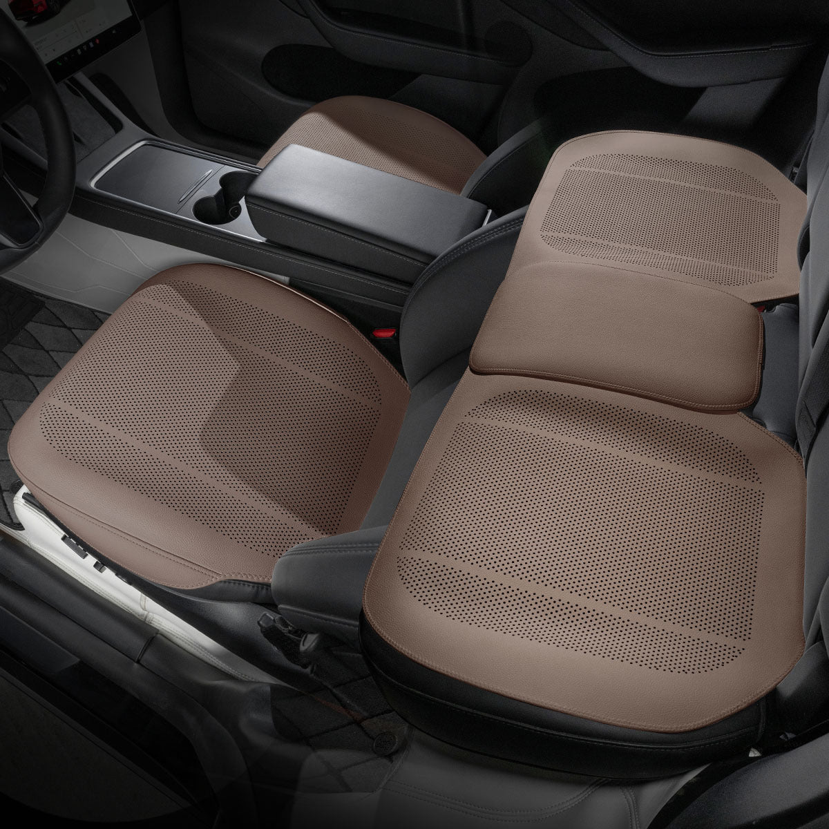 All-Wheather Nappa Leather Car Seat Covers for Tesla Model 3/Y/S/X Tesery Official Store