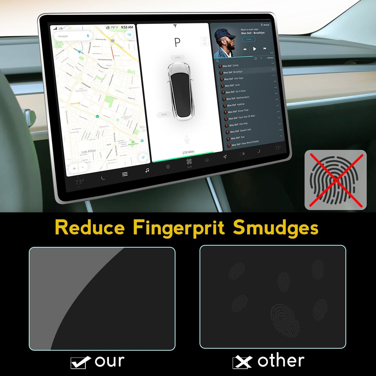 Screen Protector for Tesla Model Y & Model 3 Tesery Official Store