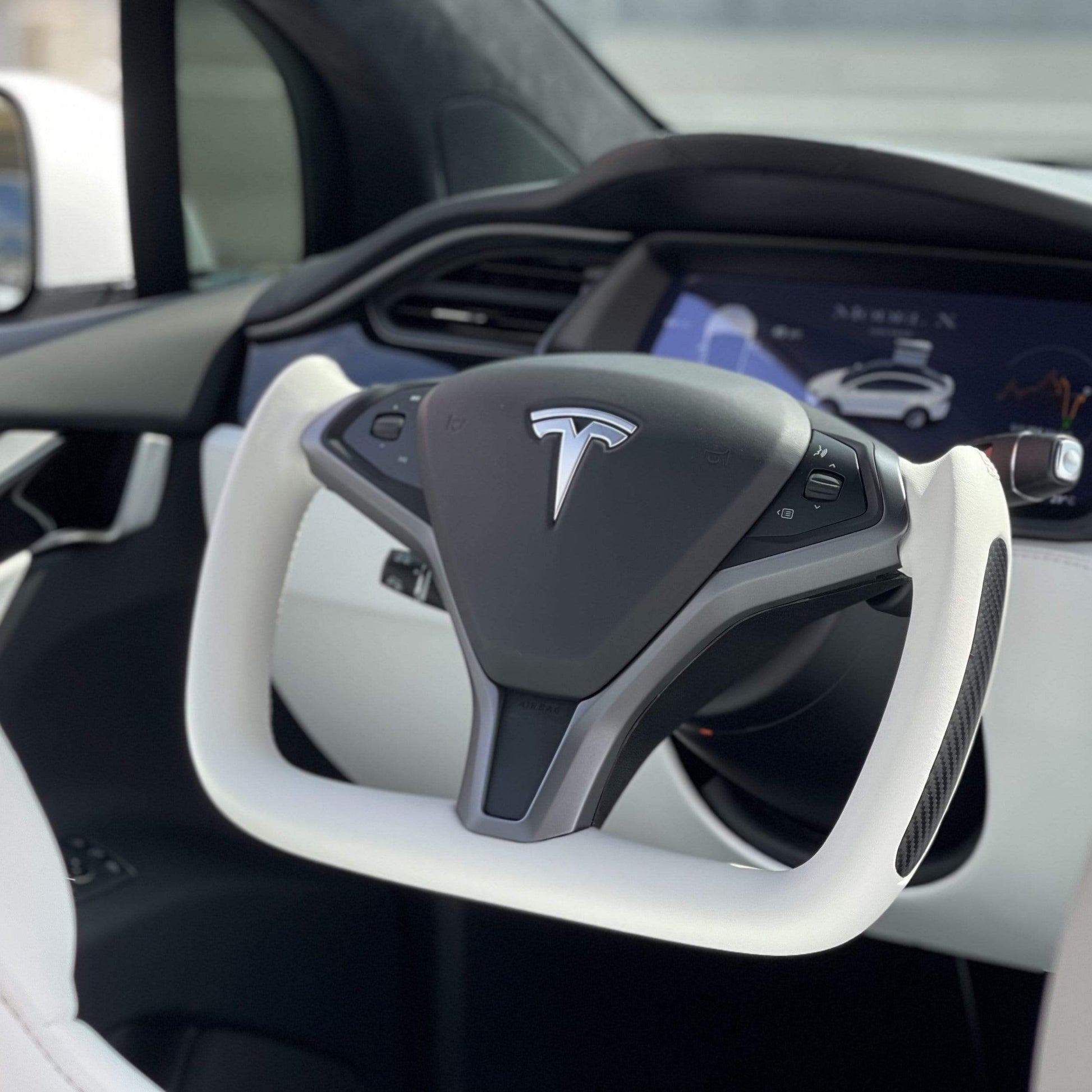 TESERY Custom Yoke Steering Wheel Replacement for Tesla Model X / S 2012-2020 Tesery Official Store