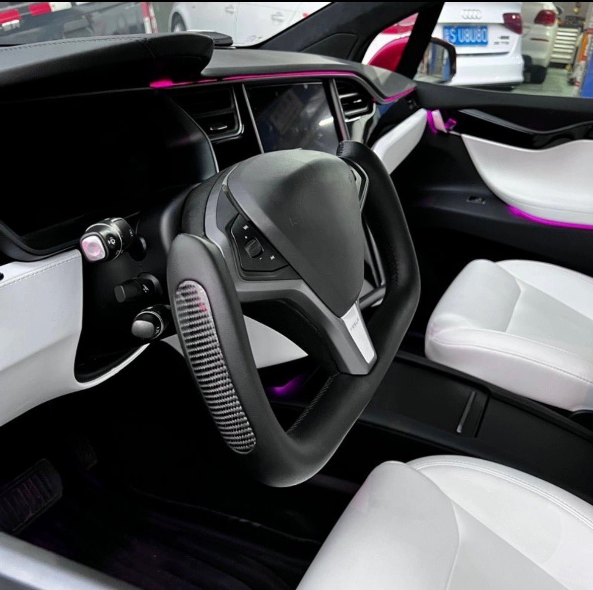 TESERY Custom Yoke Steering Wheel Replacement for Tesla Model X / S 2012-2020 Tesery Official Store