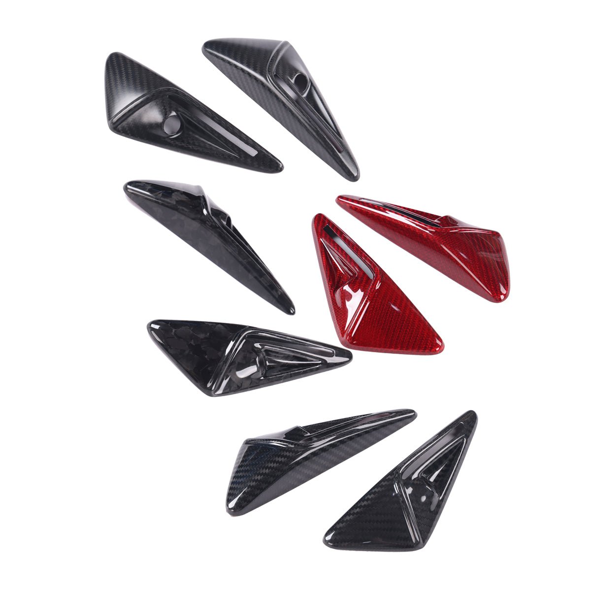 Full Side Camera Covers for Tesla Model 3 / Y - Carbon Fiber Exterior Mods Tesery Official Store