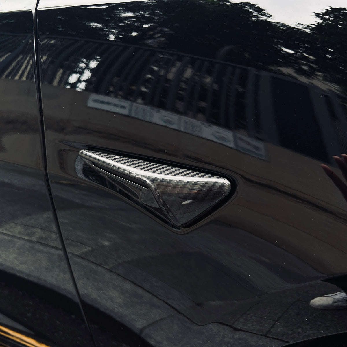 Full Side Camera Covers for Tesla Model 3 / Y - Carbon Fiber Exterior Mods Tesery Official Store