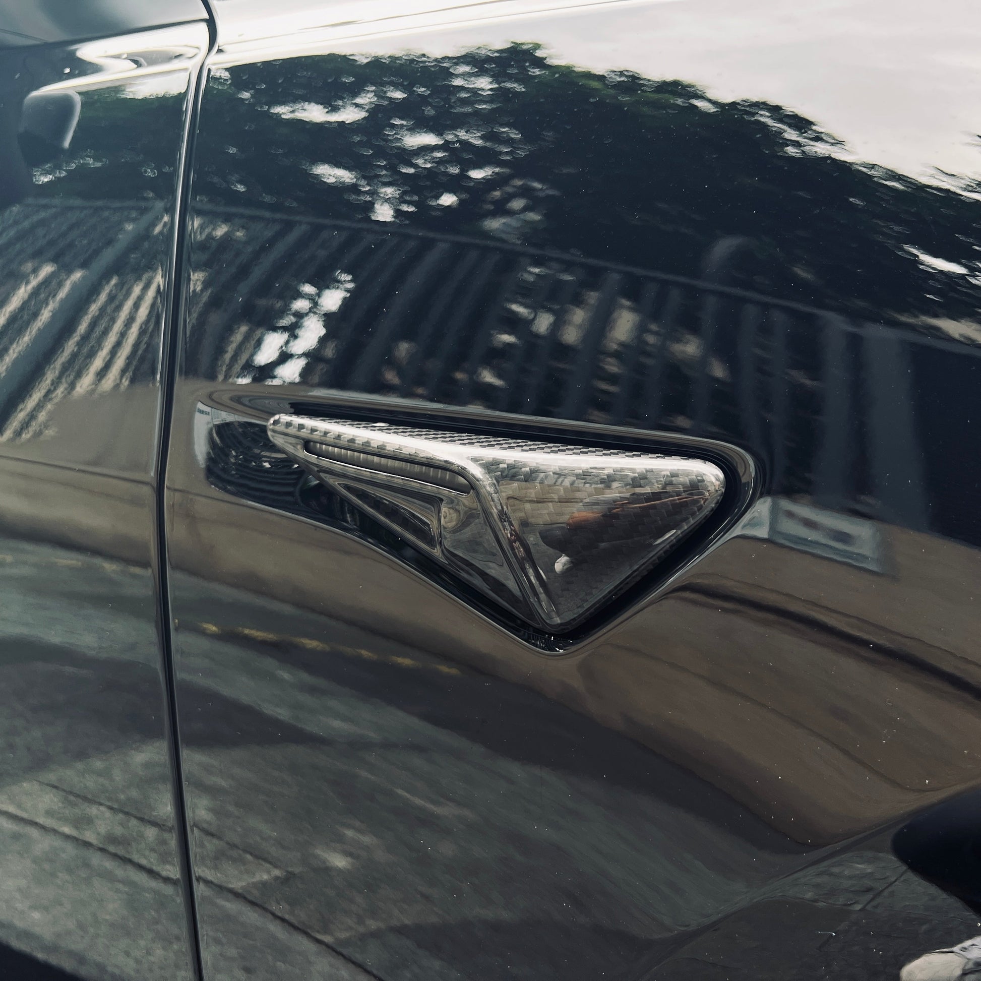Full Side Camera Covers for Tesla Model 3 / Y - Carbon Fiber Exterior Mods Tesery Official Store