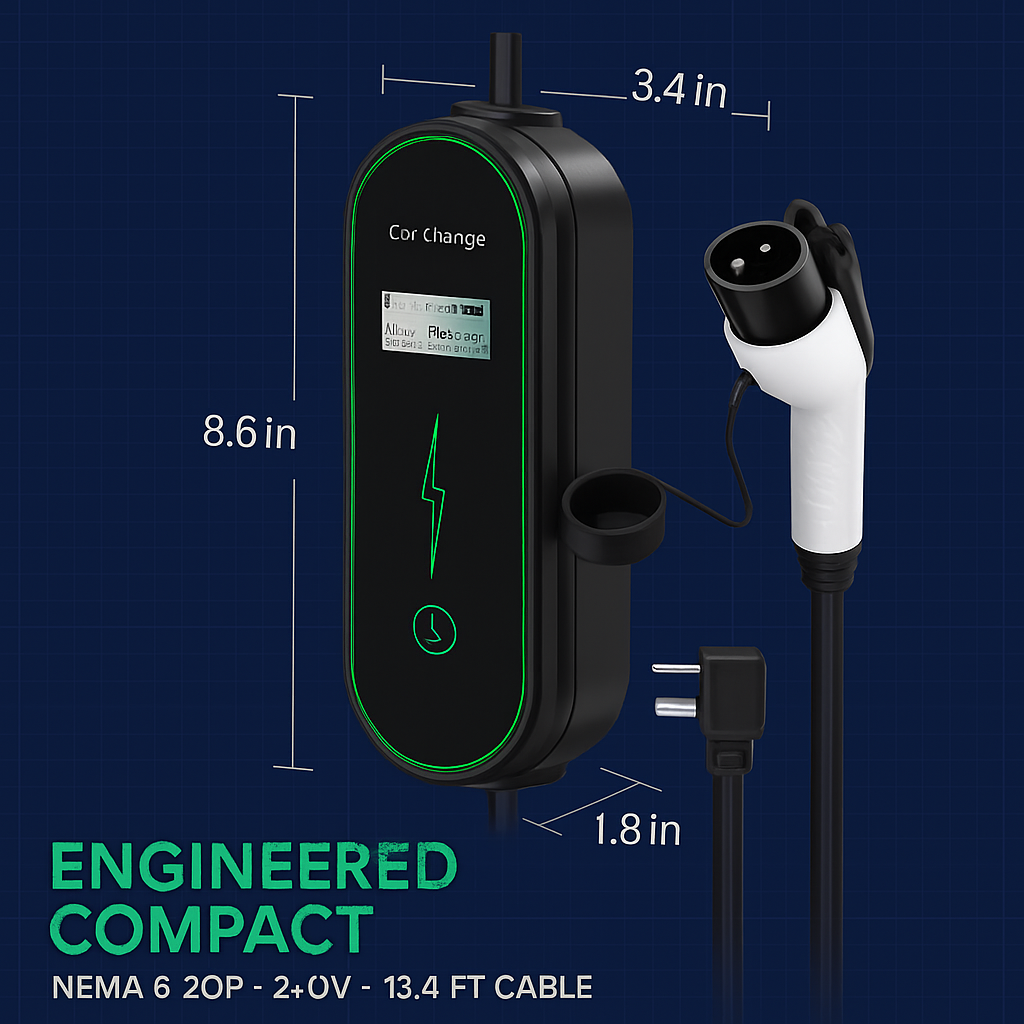Portable Level 2 EV Charger for Home Use LJGDeals