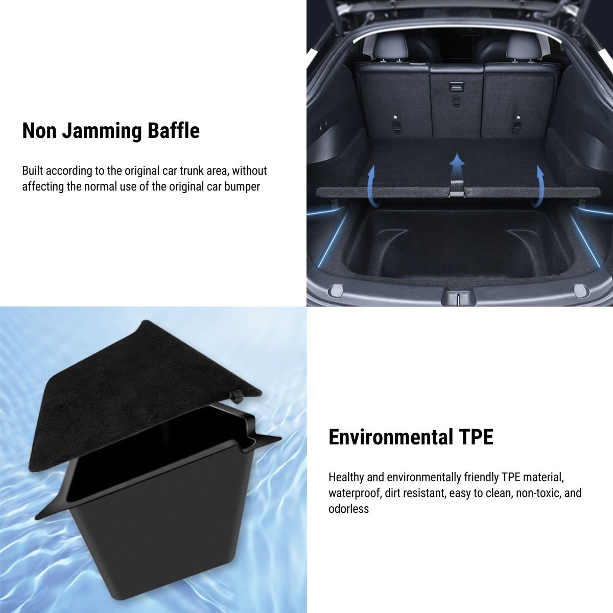 Original Car Trunk Left and Right Storage Box for Tesla Model Y Tesery Official Store