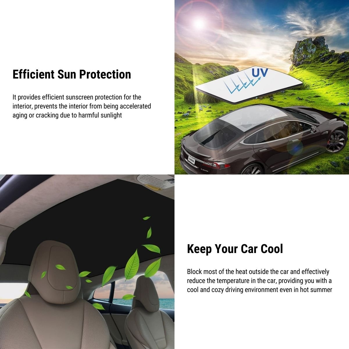 Panoramic Sunroof Sunshade for Tesla Model S Tesery Official Store