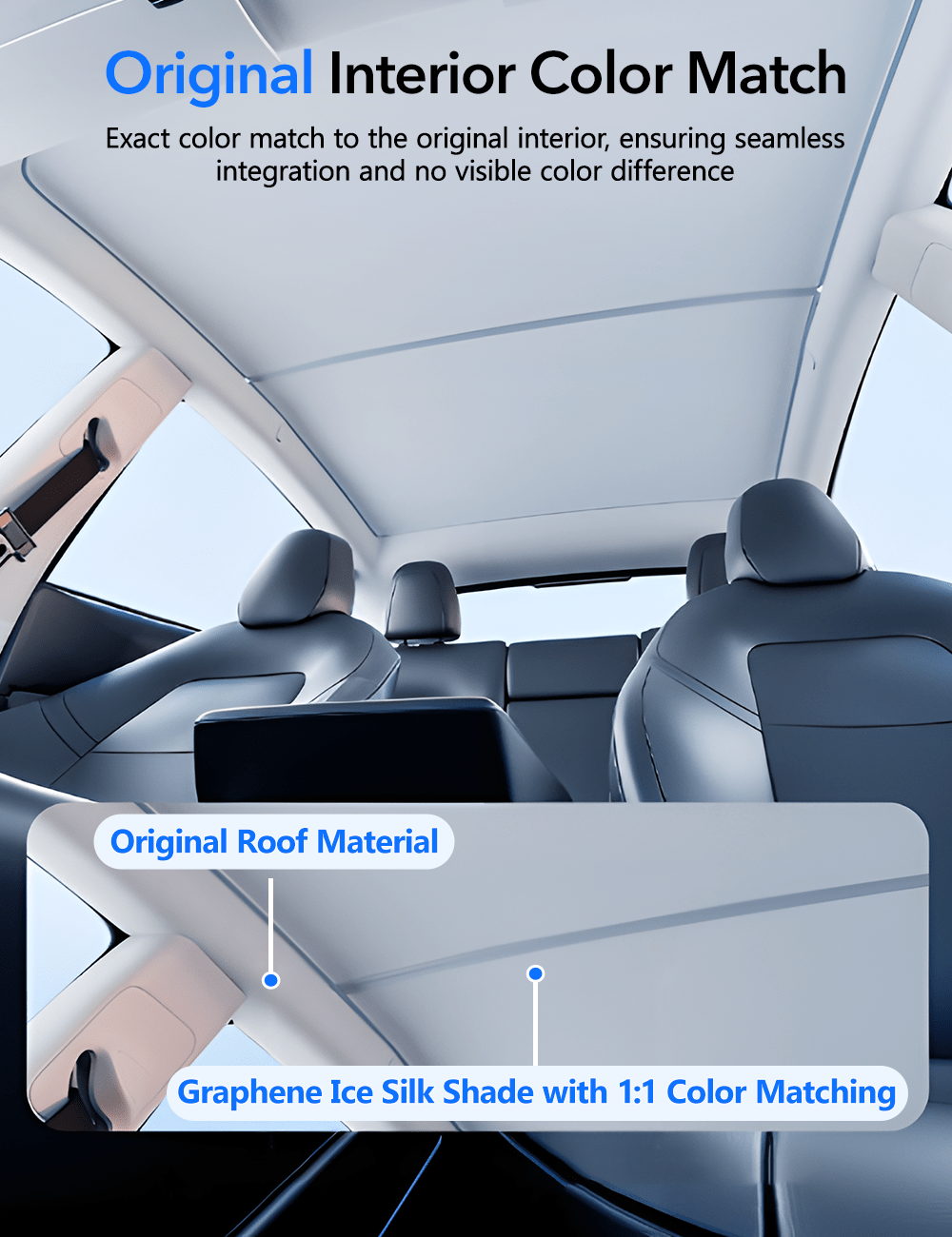 Glass Roof Sunshade for Tesla Model Y | TESERY Tesery Official Store