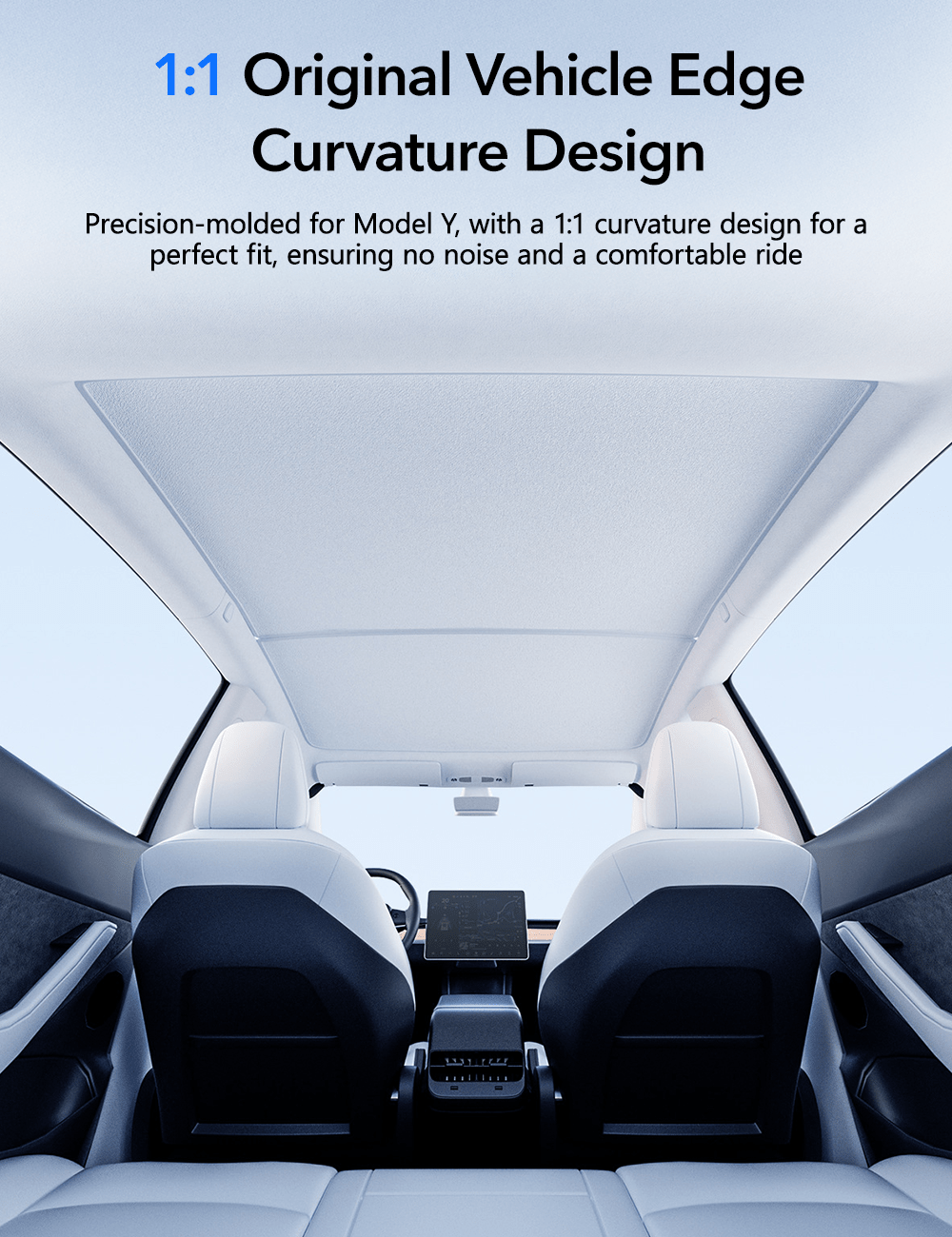 Glass Roof Sunshade for Tesla Model Y | TESERY Tesery Official Store