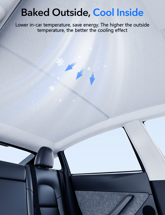 Glass Roof Sunshade for Tesla Model Y | TESERY Tesery Official Store