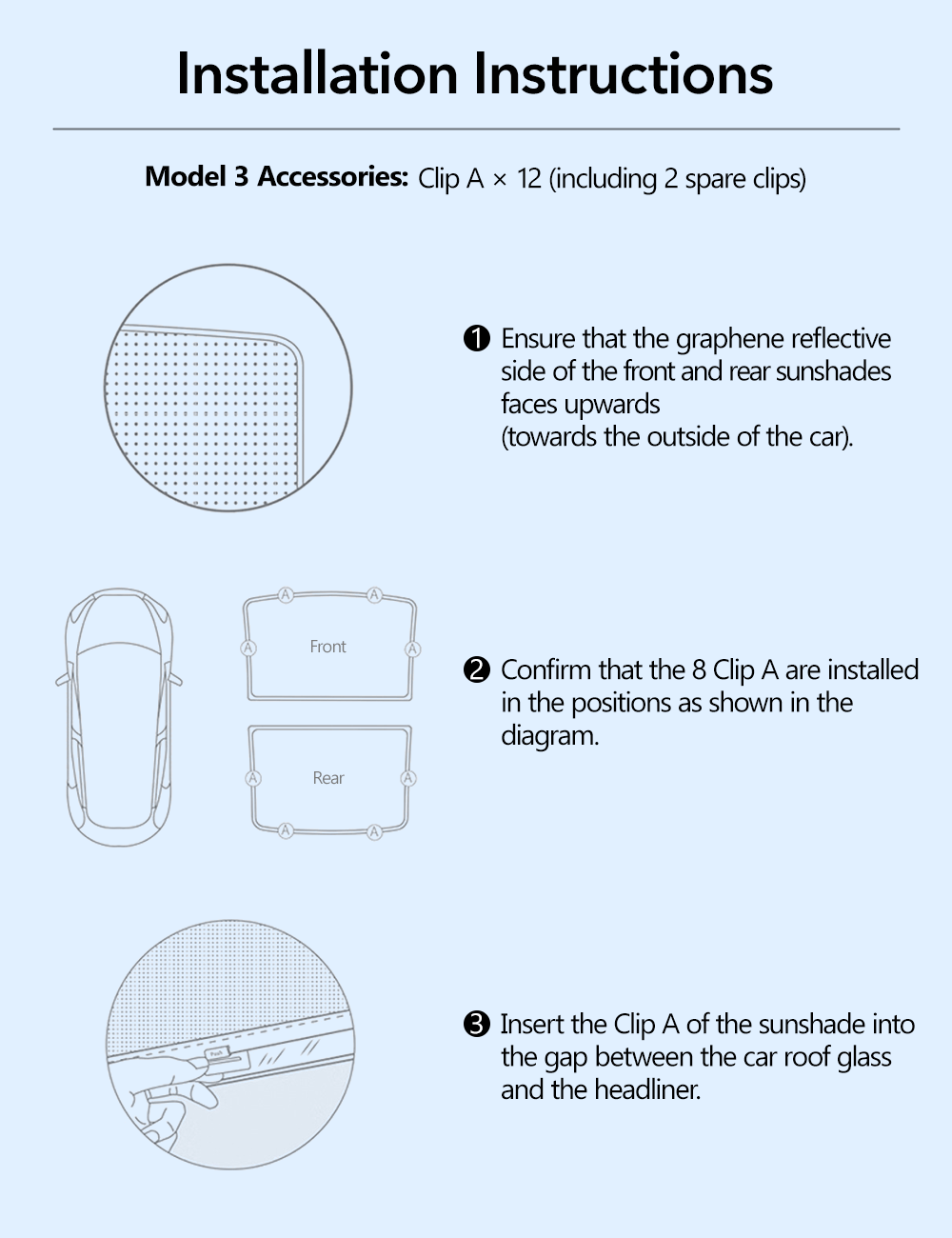Glass Roof Sunshade for Tesla Model Y | TESERY Tesery Official Store