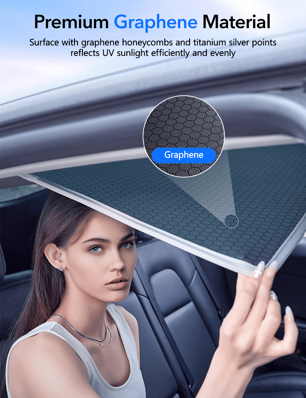Glass Roof Sunshade for Tesla Model Y | TESERY Tesery Official Store