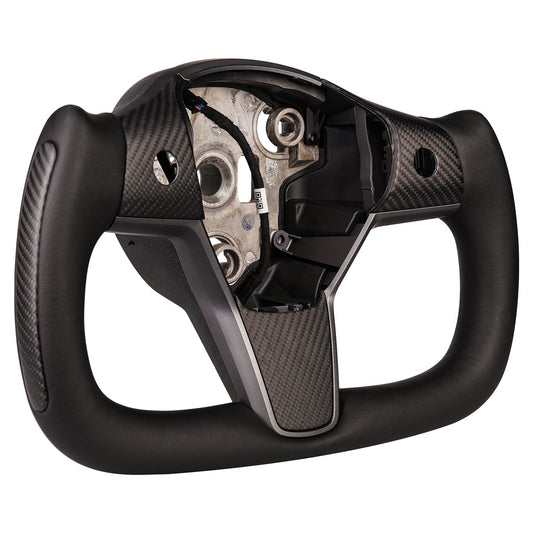 TESERY Yoke Carbon Fiber Steering Wheel for Tesla Model 3 / Y【Style 34】 Tesery Official Store