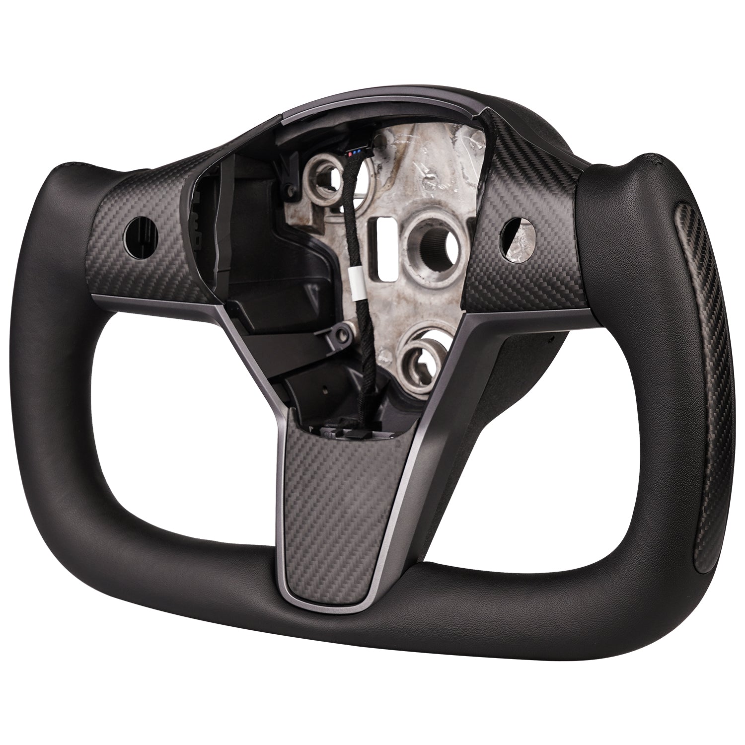 TESERY Yoke Carbon Fiber Steering Wheel for Tesla Model 3 / Y【Style 34】 Tesery Official Store