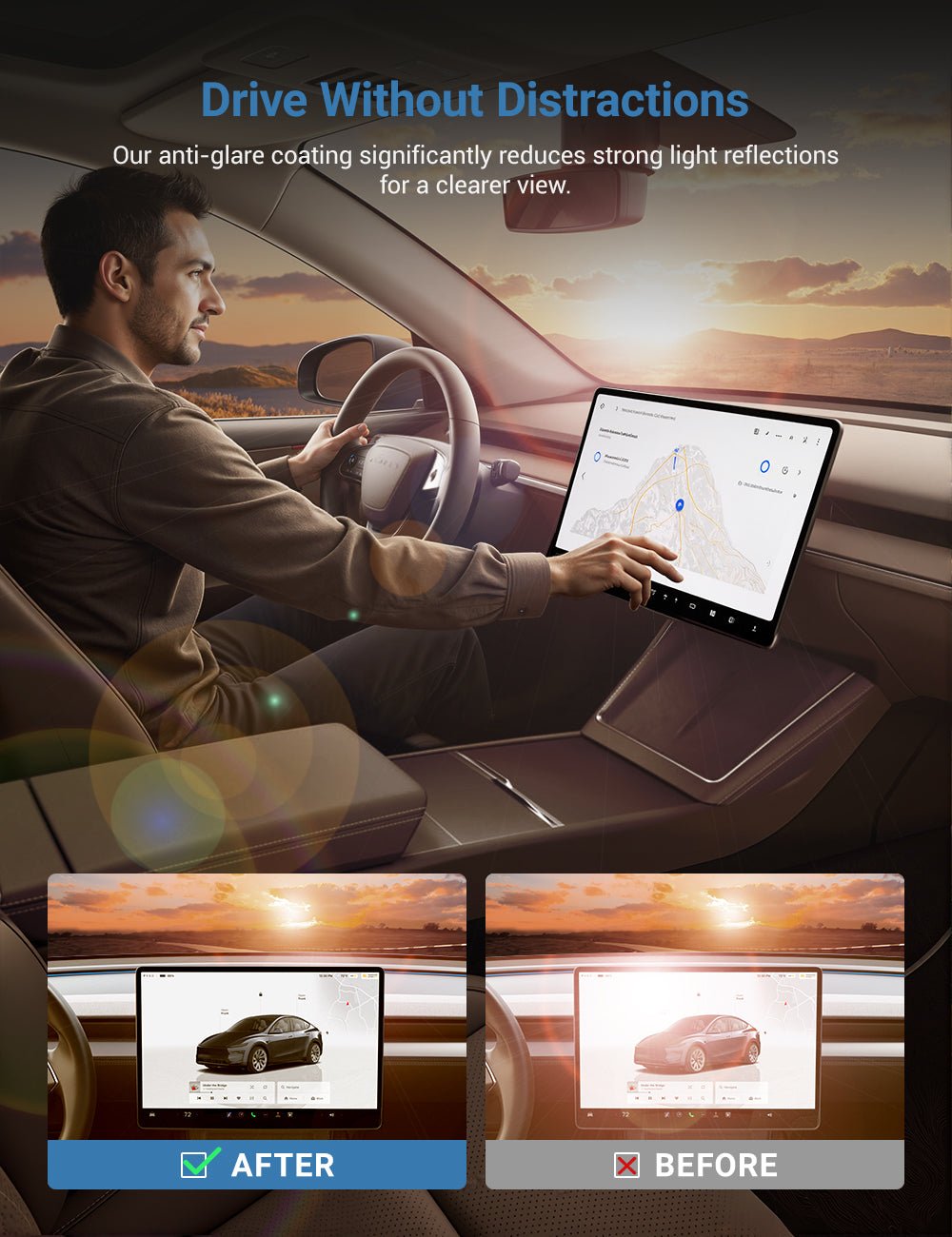 Tesla Screen Protector for Model 3 Highland / Model Y Juniper Tesery Official Store