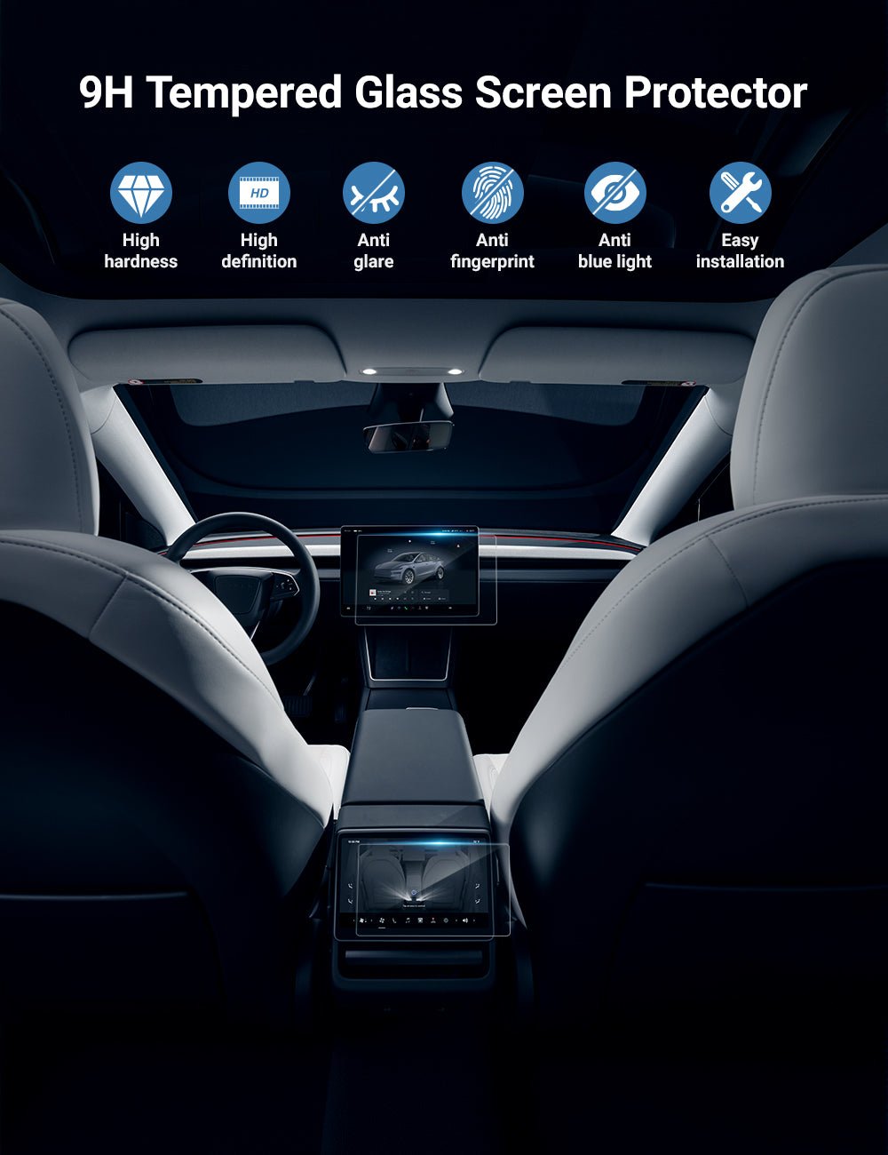 Tesla Screen Protector for Model 3 Highland / Model Y Juniper Tesery Official Store