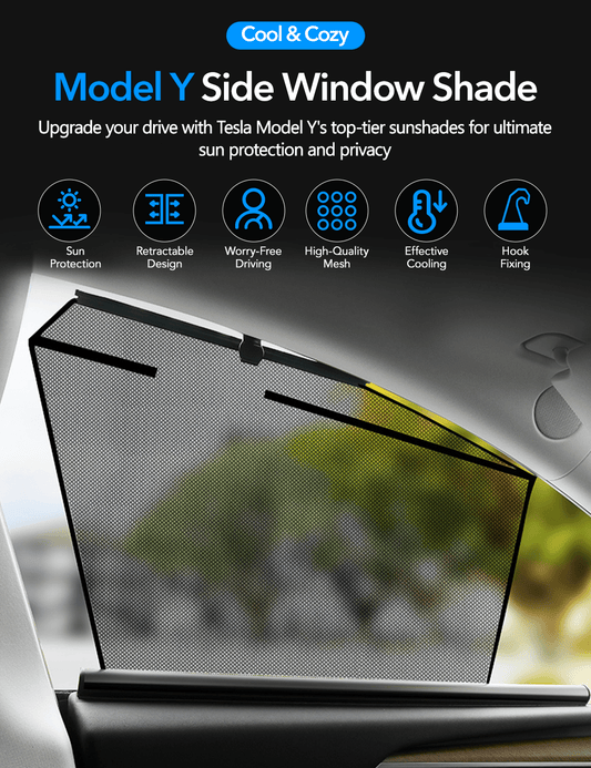 Side Window Shade for Tesla Model Y Tesery Official Store