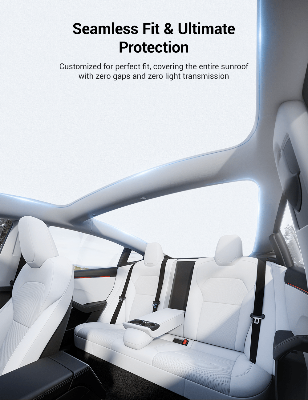 Glass Roof Sunshade for Tesla Model 3 | TESERY Tesery Official Store