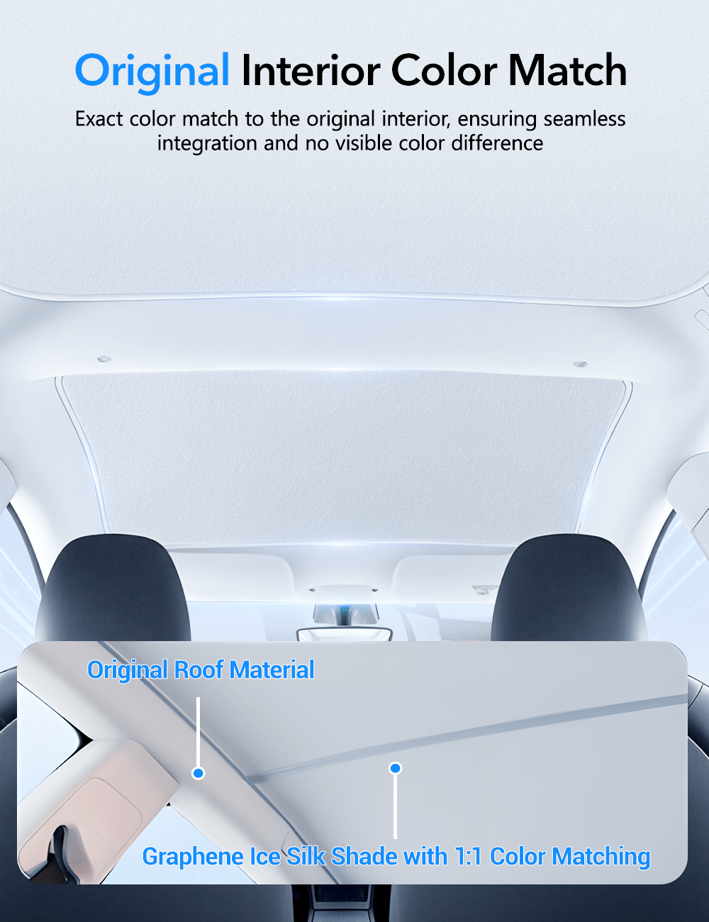 Glass Roof Sunshade for Tesla Model 3 | TESERY Tesery Official Store
