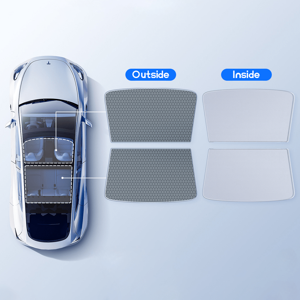 Glass Roof Sunshade for Tesla Model 3 | TESERY Tesery Official Store