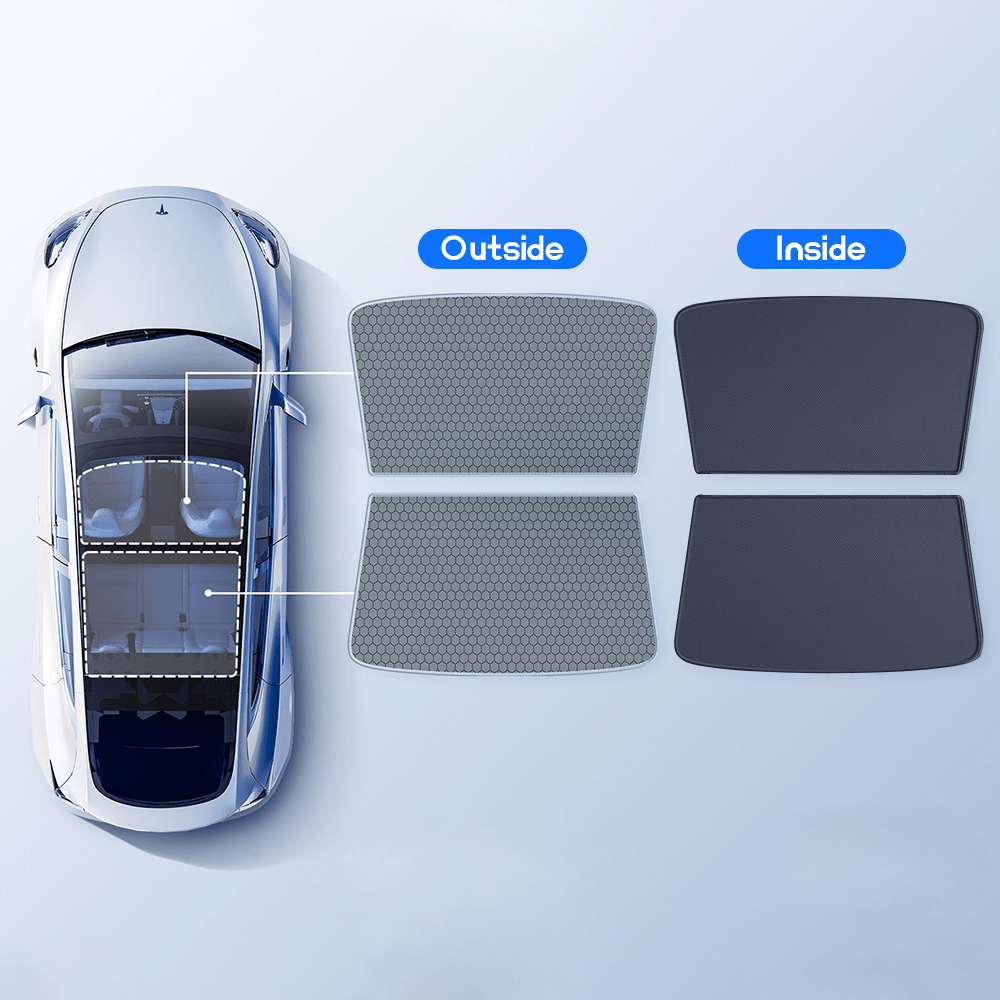 Glass Roof Sunshade for Tesla Model 3 | TESERY Tesery Official Store