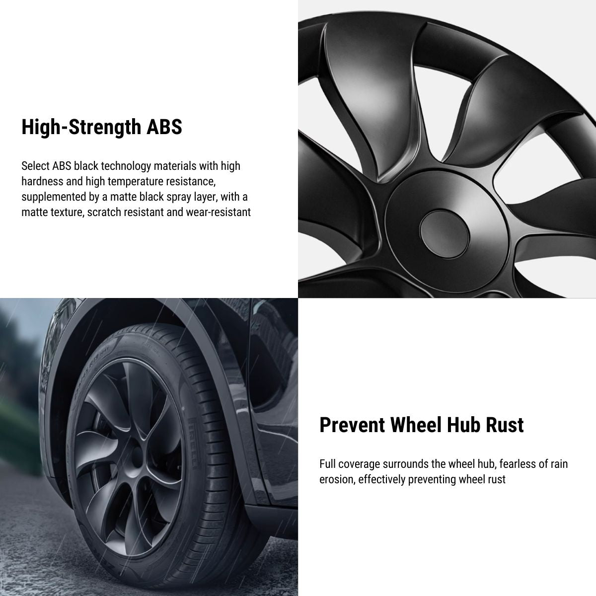 TESERY 18″ 19″ 20″ Wheel Covers for Tesla Model 3 / Model Y (4PCS) Tesery Official Store