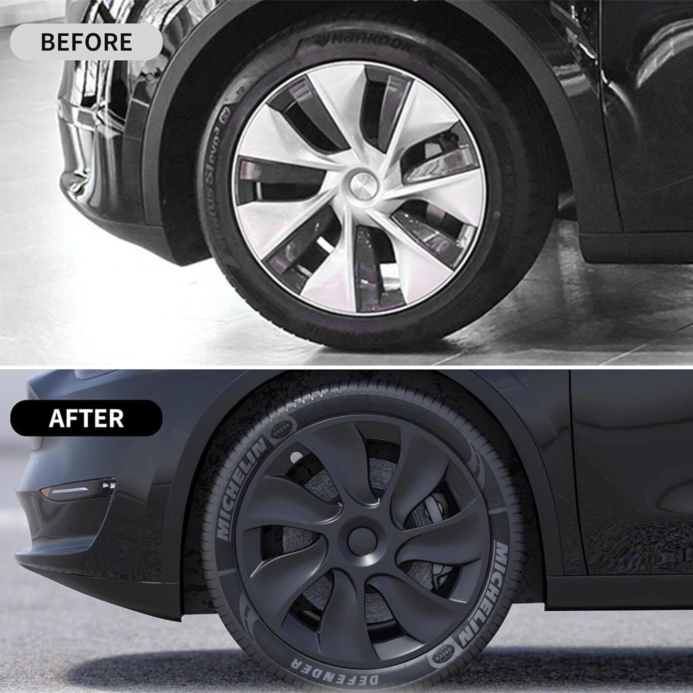 TESERY 18″ 19″ 20″ Wheel Covers for Tesla Model 3 / Model Y (4PCS) Tesery Official Store