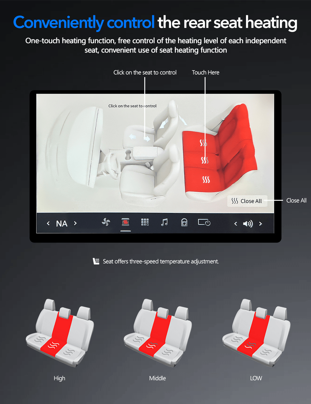 TESERY 7.2" 7.5" Rear Seat Entertainment System for Tesla Model 3/Y Tesery Official Store