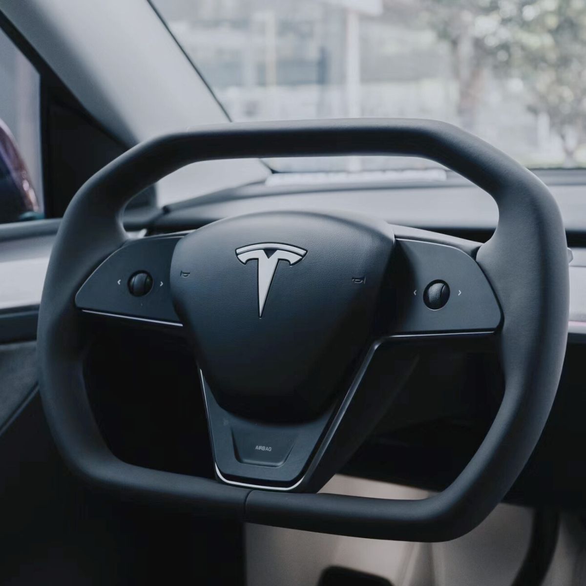 TESERY Cyber Steering Wheel for Tesla Model 3 / Y【Cybertruck Style】 Tesery Official Store
